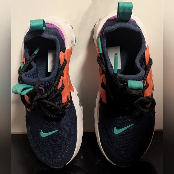 Nike Rt Presto Black Orange Purple Kids Sneakers Size 12c MSRP $80 - Picture 4 of 9